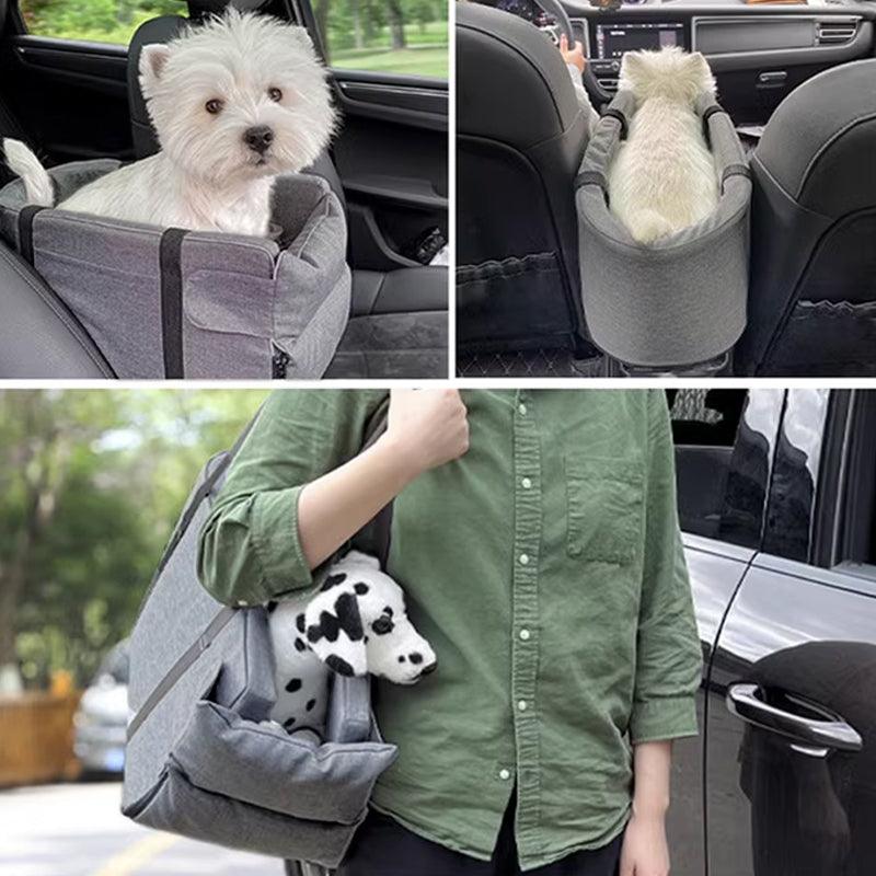 Premium Pet Car Seat Carrier Dog & Cat Car Seat for Safe Travel 48*26*24cm