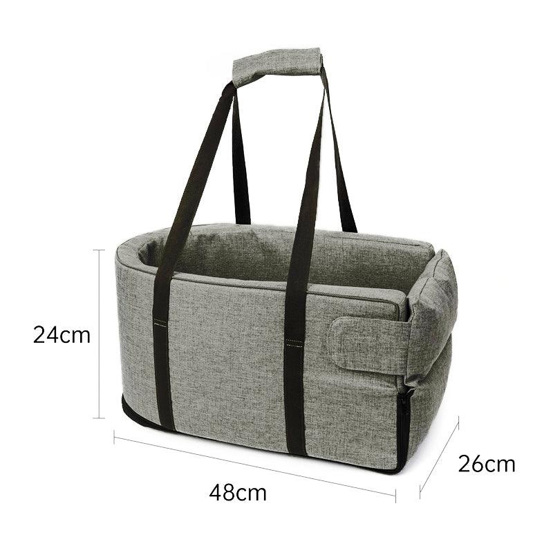 Premium Pet Car Seat Carrier Dog & Cat Car Seat for Safe Travel 48*26*24cm