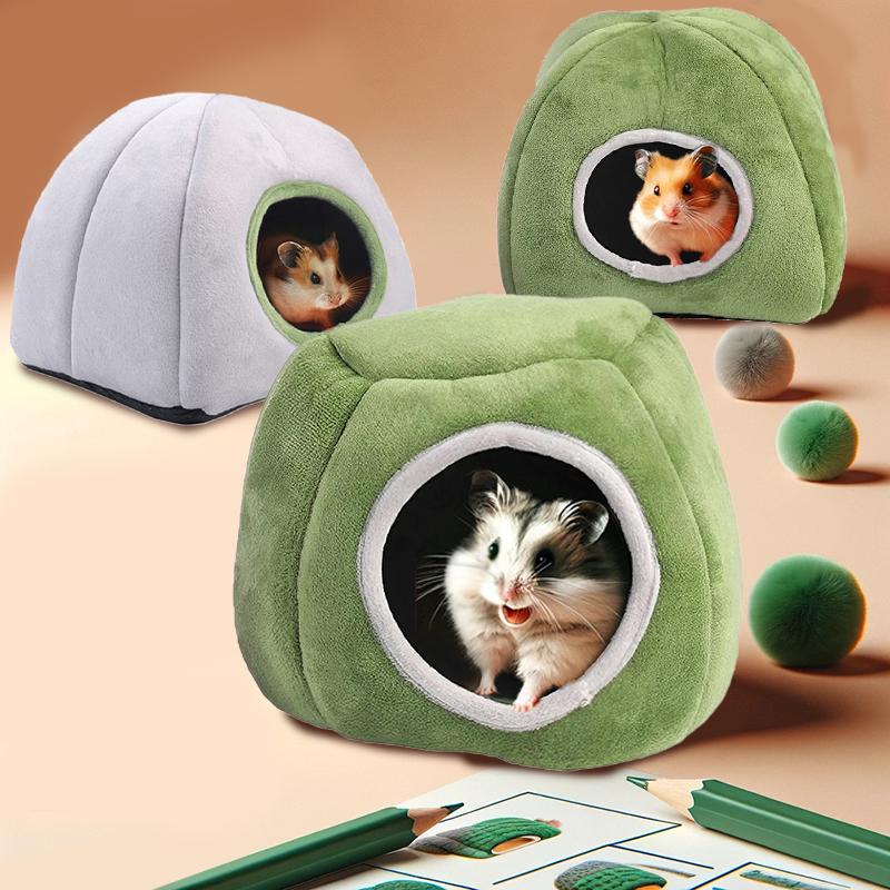 Soft Small Animal Guinea Pig Cozy Warm Pet Tent Hamster House Hideout Cave Bed