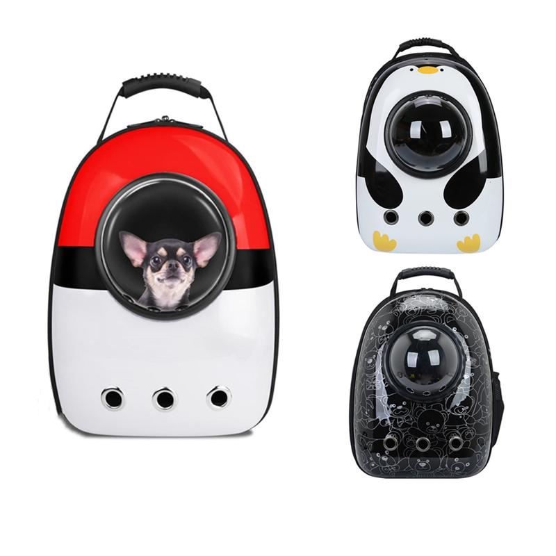 Cat Dog Breathable Pet Carrier Bag Outdoor Travel Transparent Space Backpack