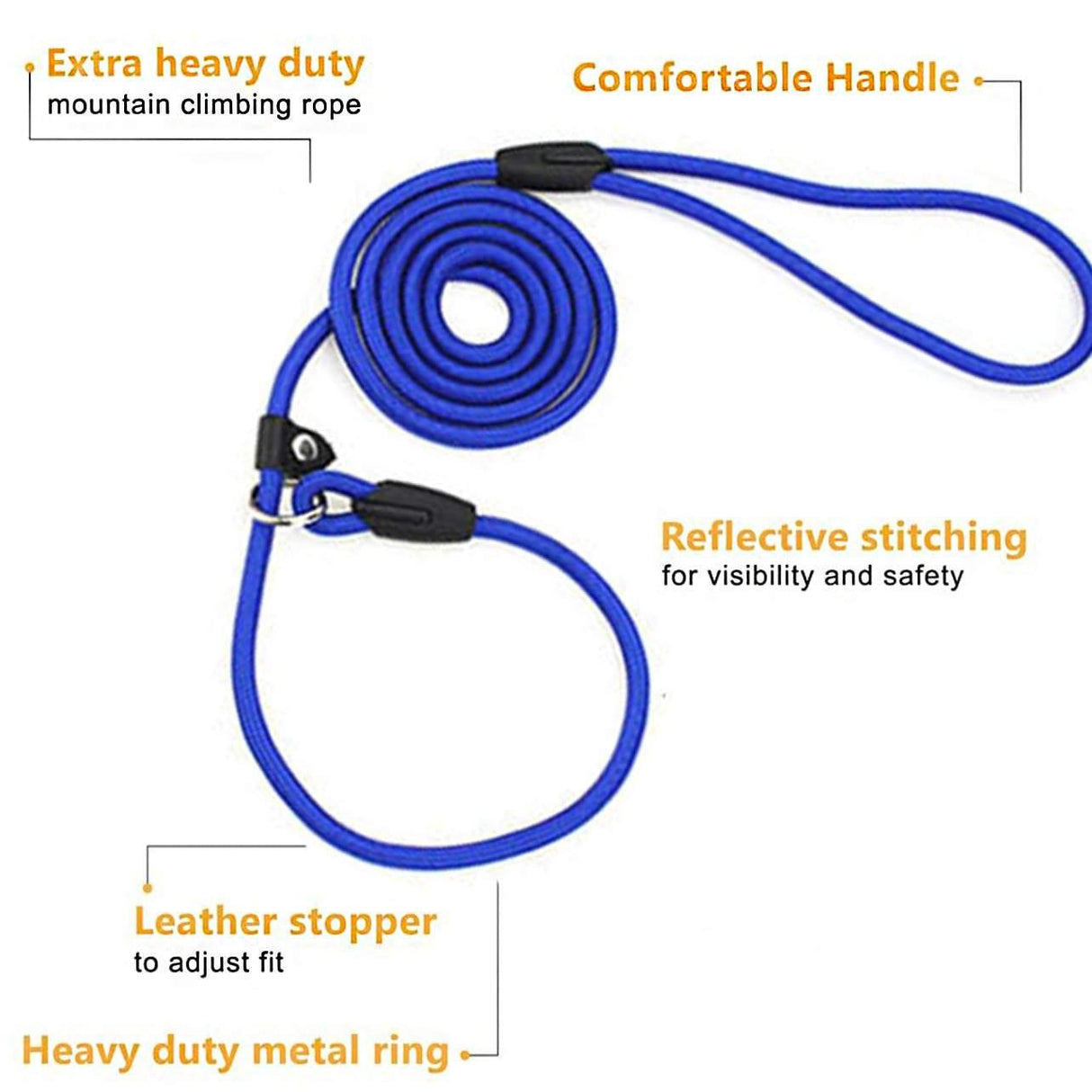 Dog Training Correction Leash Brown