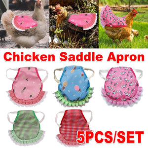 5PC Chicken Saddle Apron for Hen Protection Feather Regeneration & Comfort