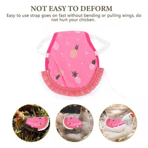 5PC Chicken Saddle Apron for Hen Protection Feather Regeneration & Comfort