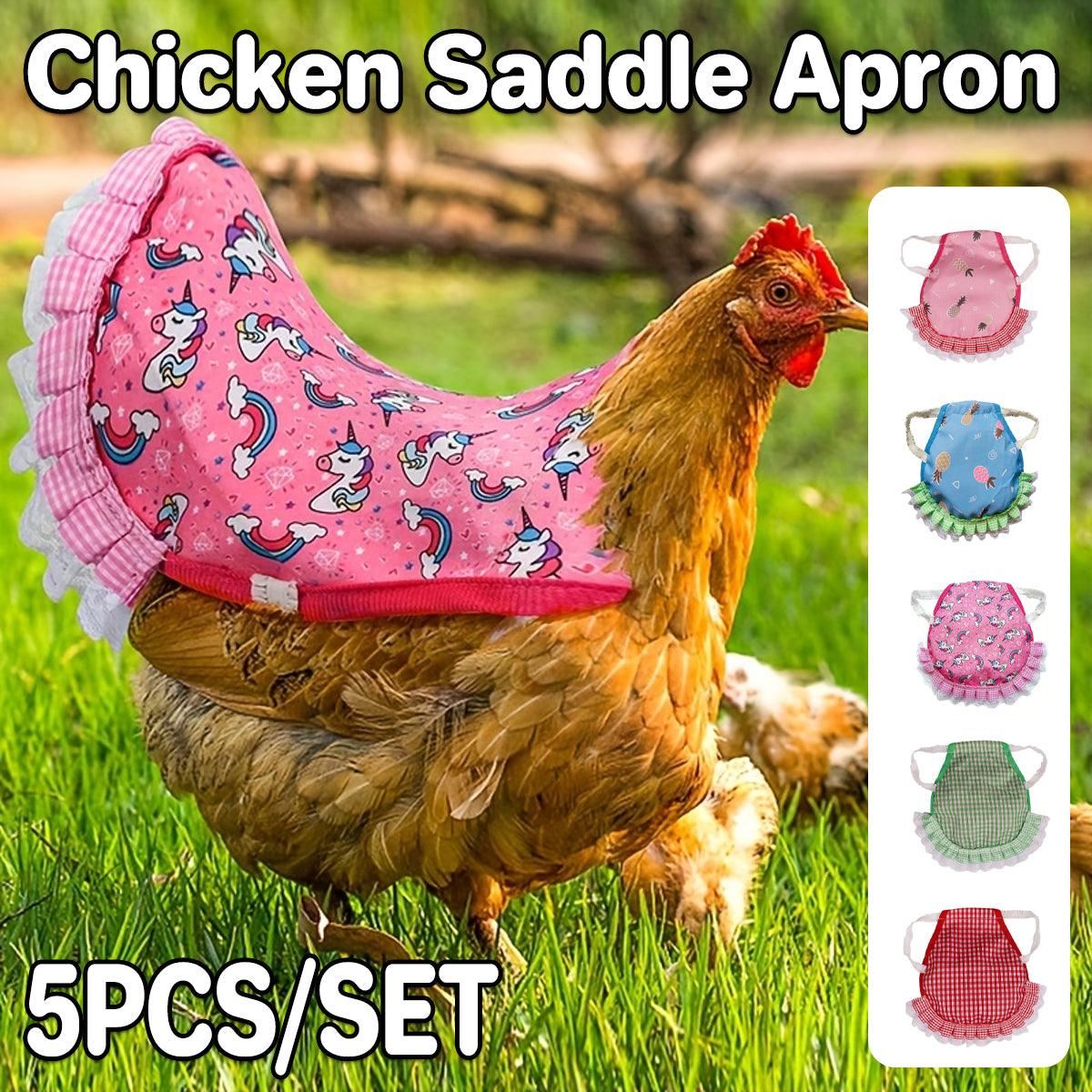 5PC Chicken Saddle Apron for Hen Protection Feather Regeneration & Comfort