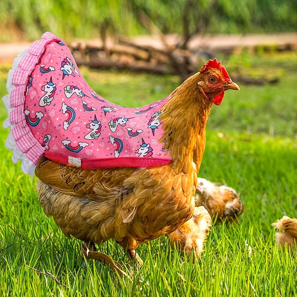 5PC Chicken Saddle Apron for Hen Protection Feather Regeneration & Comfort