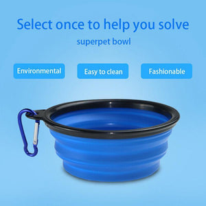 Portable Foldable Pet Bowl 9 Colours 350ml