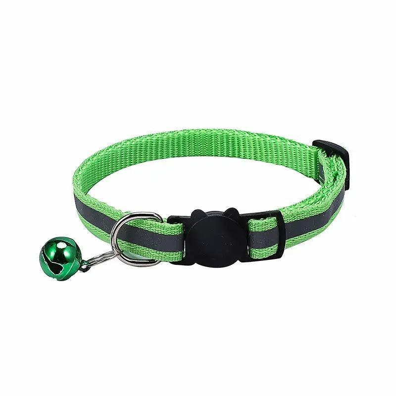 Pet Collar With Reflective Stripe Light Up Collars 12 Colours