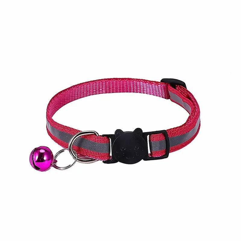 Pet Collar With Reflective Stripe Light Up Collars 12 Colours