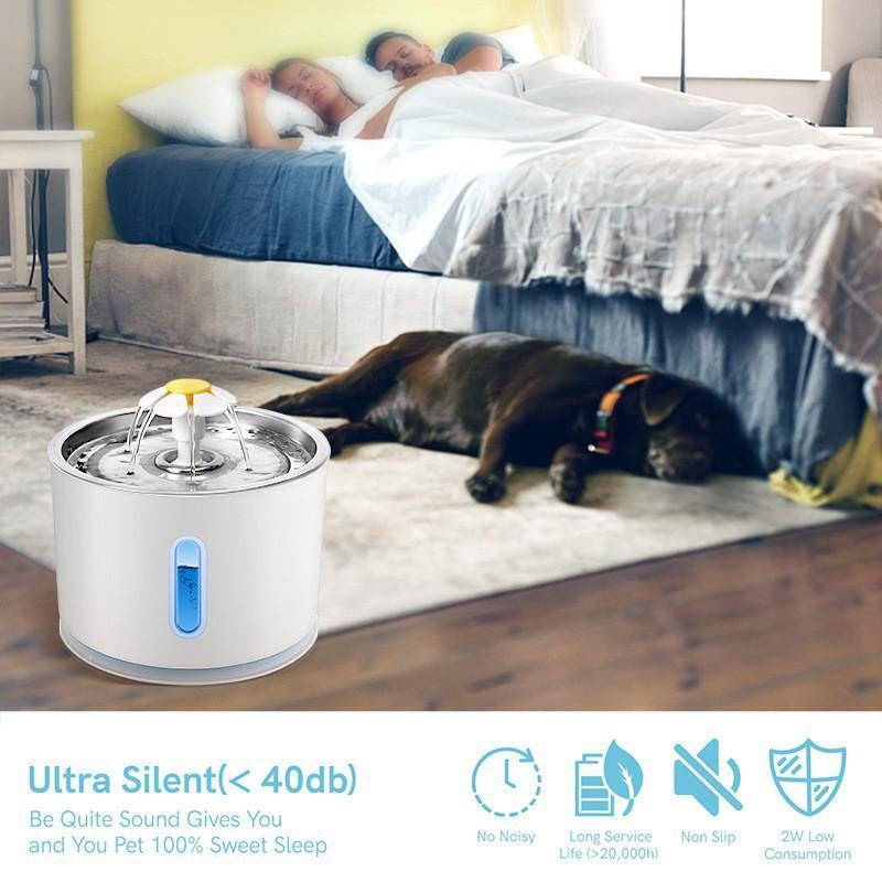 LED Automatic Pet Water Fountain for Hydrated Pets