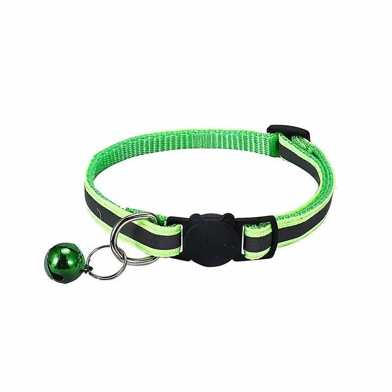 Pet Collar With Reflective Stripe Light Up Collars 12 Colours