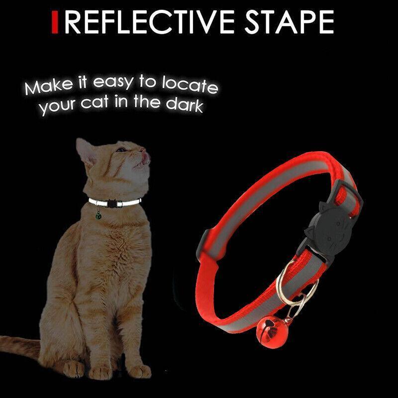 Reflective Cat Collar with Bell