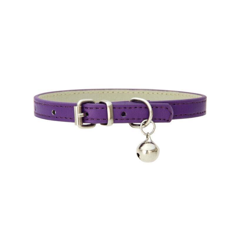 Leather Pet Collar 1*30cm Designer Pet Collars For Cats and Dogs 9 Colours