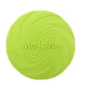 Dog Frisbee Rubber Outdoor Training Toy 6 Colours