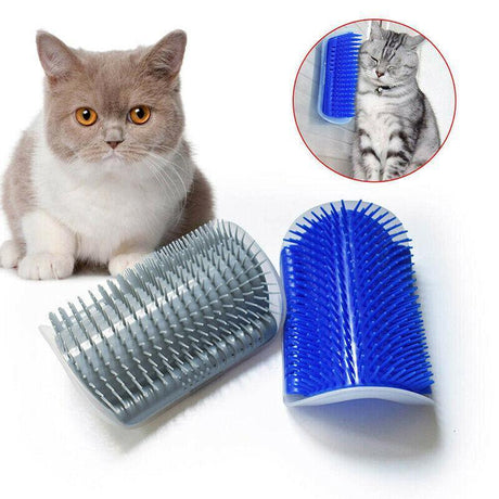 Cat hair brush and scratcher