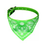 Leather Collar With Bandana Neck Scarf Designer Dog Collars 6 Colours