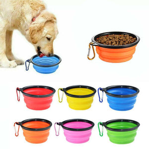 Portable Foldable Pet Bowl 9 Colours 350ml