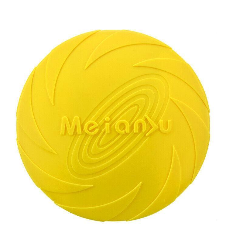 Dog Frisbee Rubber Outdoor Training Toy 6 Colours