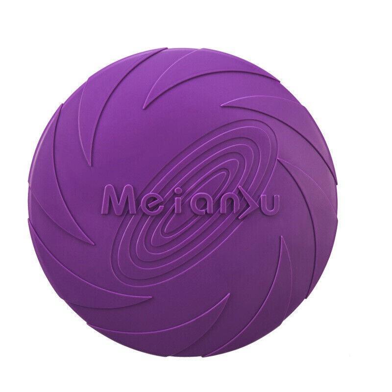 Dog Frisbee Rubber Outdoor Training Toy 6 Colours