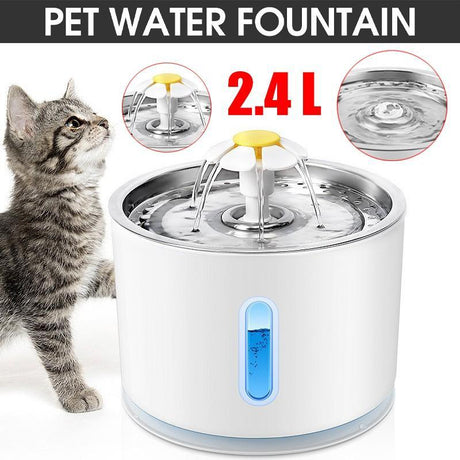 LED Automatic Pet Water Fountain for Hydrated Pets