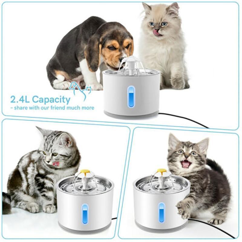 LED Automatic Pet Water Fountain for Hydrated Pets