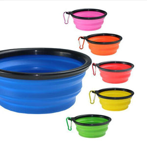 Portable Foldable Pet Bowl 9 Colours 350ml