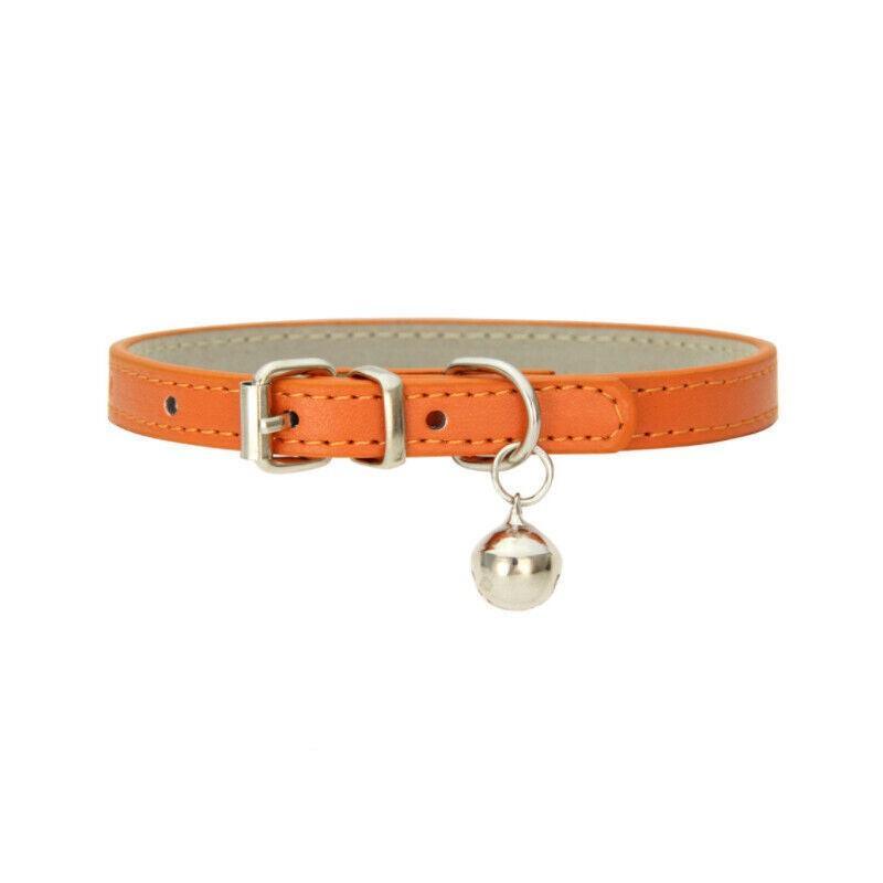 Stylish Designer Dog Collars Premium Leather & Adjustable Fit 9 Colours