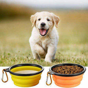 Portable Foldable Pet Bowl 9 Colours 350ml