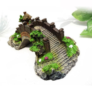 Aquarium Rocks Aquarium Bridge Resin Rock Pavilion Decoration 2 Sizes