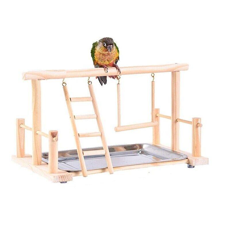 Parrots Wooden Bird Cage Stand - Play Activity Center