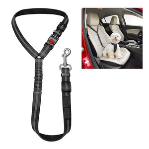 Elastic Dog Car Restraint, Dog Safety Belt for Car with Adjustable Length