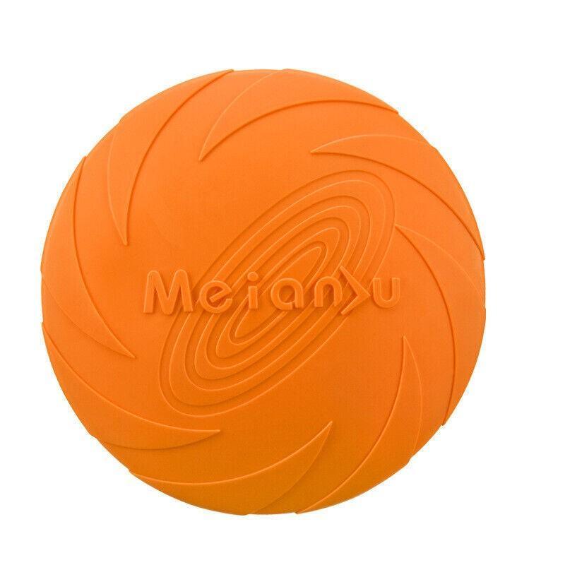 Dog Frisbee Rubber Outdoor Training Toy 6 Colours