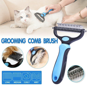 Versatile Deshedding Brush for Dogs & Cat Comb with Massage Gloves