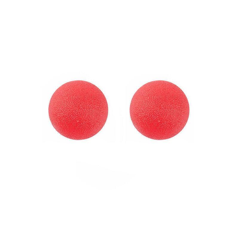 2x Dog Training Toy Rubber Ball 3 Size