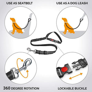 Pet Car Seat Belt Elastic 4 Colours