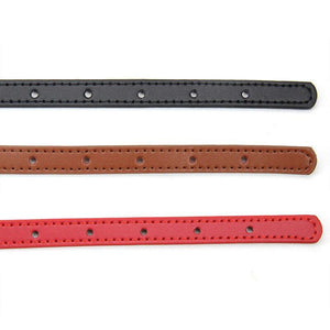 Leather Pet Collar 1*30cm Designer Pet Collars For Cats and Dogs 9 Colours