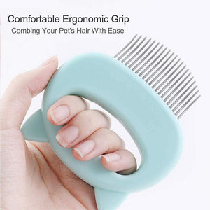 Relaxing Cat Comb Massager - Pet Grooming Brush