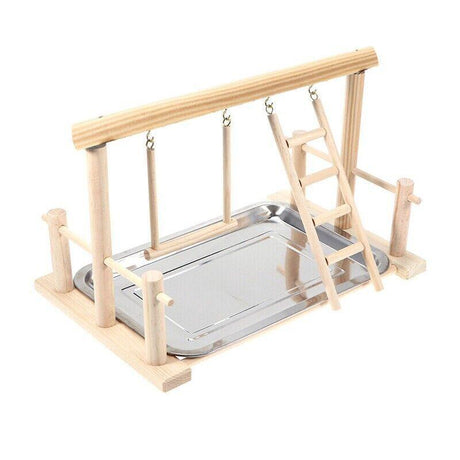 Parrots Wooden Bird Cage Stand - Play Activity Center