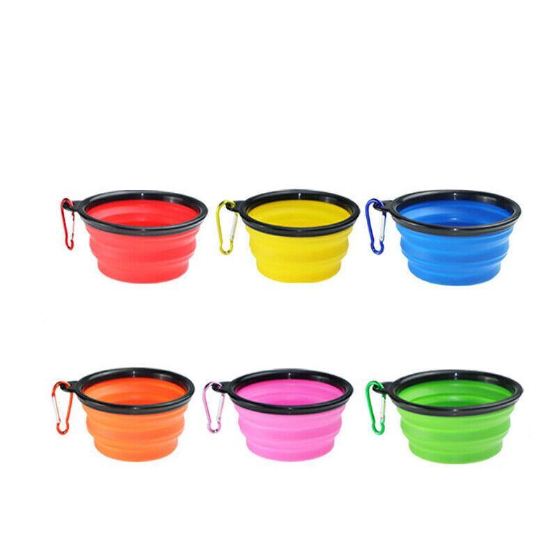 Portable Foldable Pet Bowl 9 Colours 350ml