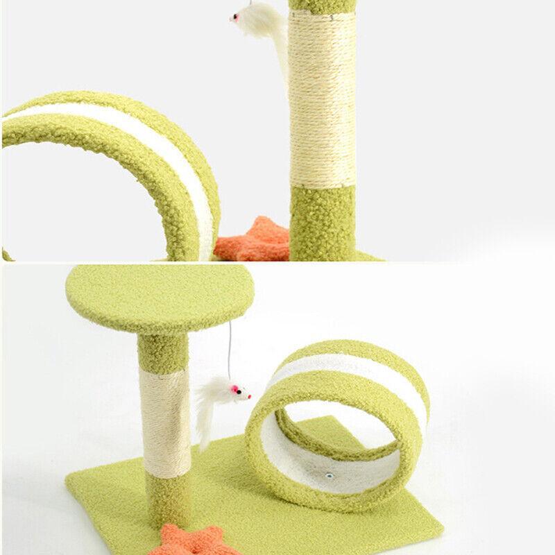 Cactus Cat Tree Scratching Post Tower 32*20*40cm Cat Tree