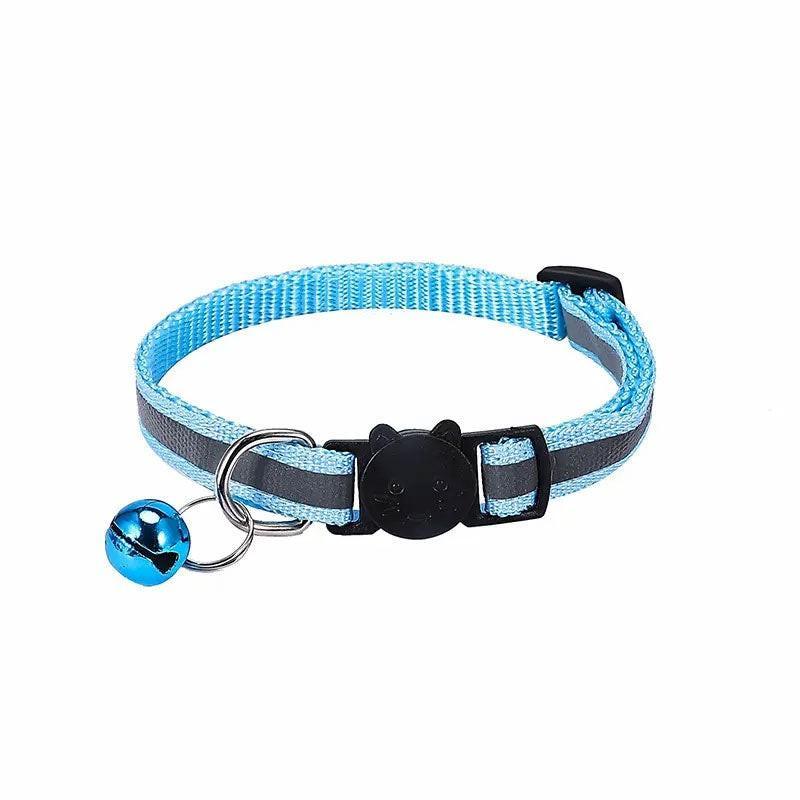 Pet Collar With Reflective Stripe Light Up Collars 12 Colours