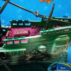 Split Wreck Ship  Aquarium Decor