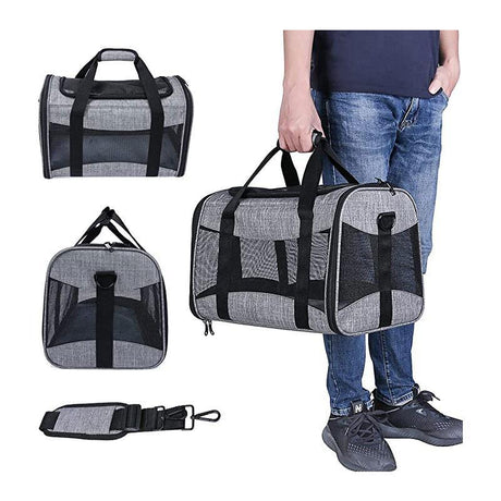 Convenient and Portable Foldable Pet Carrier for Comfortable Travel