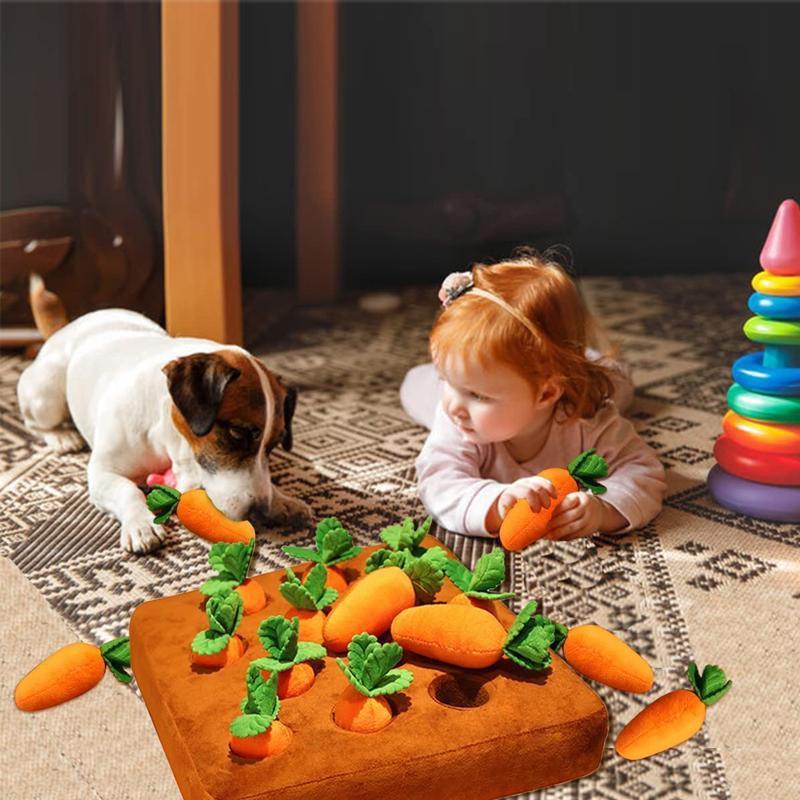 Carrots Plush Dog Snuffle Toys Toy 35*35cm