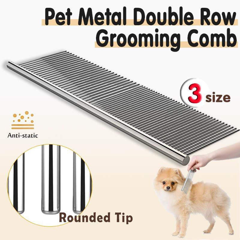 Stainless Steel Cat Flea Comb for Grooming - Effective Flea Comb for Cats and Dogs