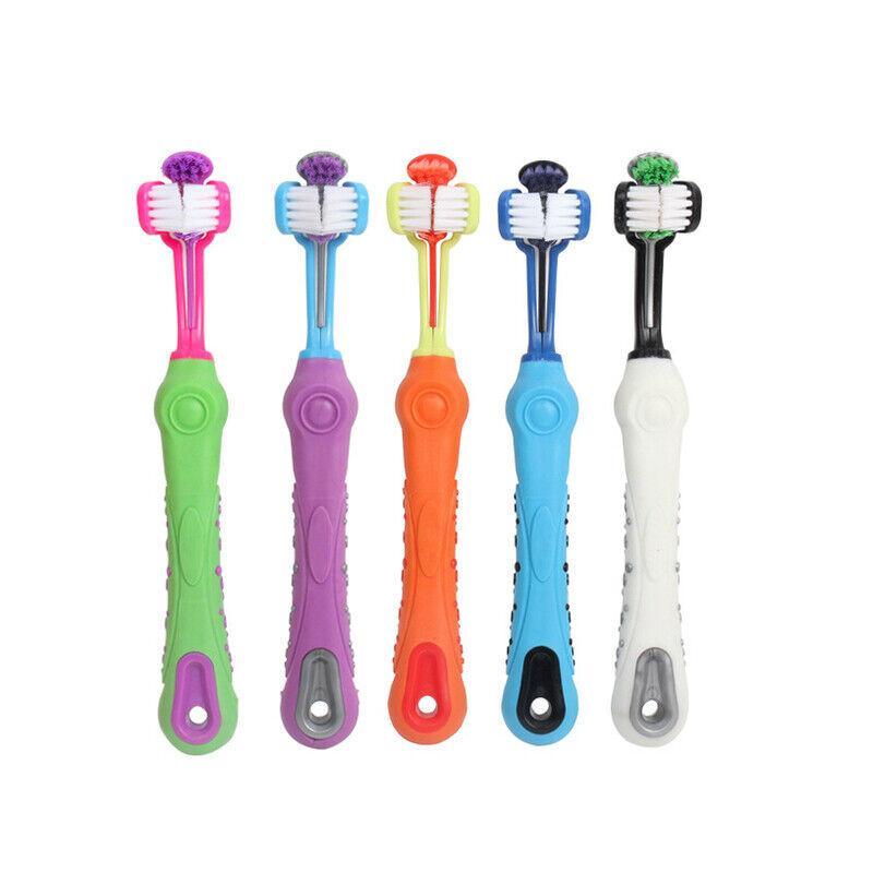 Three Sided Dog Toothbrush 5 Colours