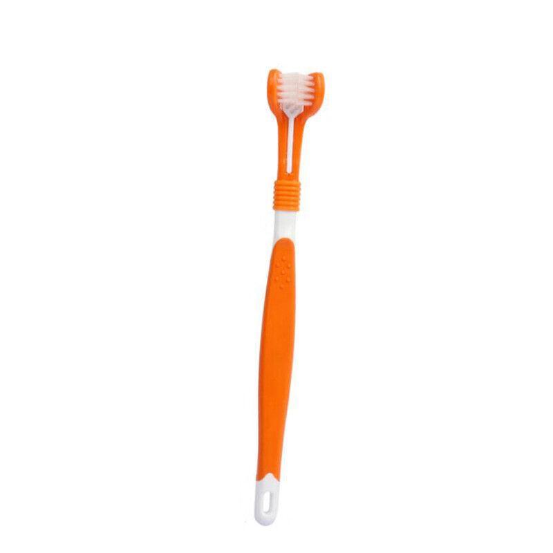 Three-Sided Cleaning Pet Toothbrush 5 Colours