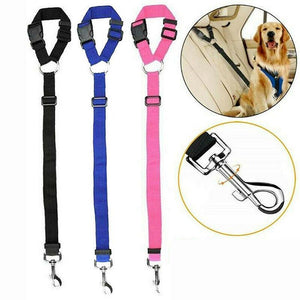 Adjustable Dog Seat Belt in various colors