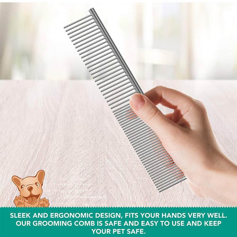 Stainless Steel Cat Flea Combs for Grooming Versatile Flea Comb for Cats and Dogs