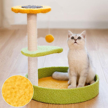 Cat Tree with Scratching Cat Post and Lounging Areas