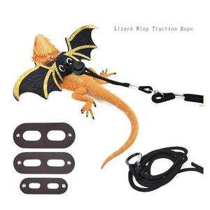 Adjustable Lizard Harness with Cool Leather Wings